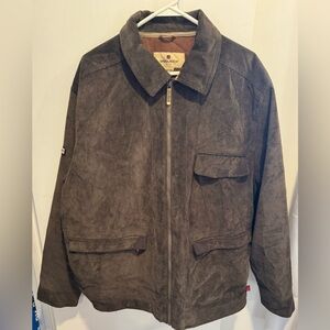 Woolrich Corduroy Chore Jacket Coat Brown Classic Y2K Hipster lined unisex XL